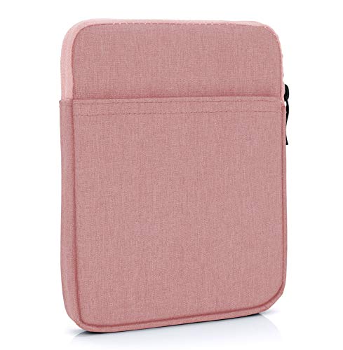 MyGadget 6,8 Zoll Nylon Sleeve Hülle - Schutzhülle Tasche 6,8" für eBook Reader ideal für Kindle Paperwhite (11.Generation ab 2021) | Smartphone - Rosa