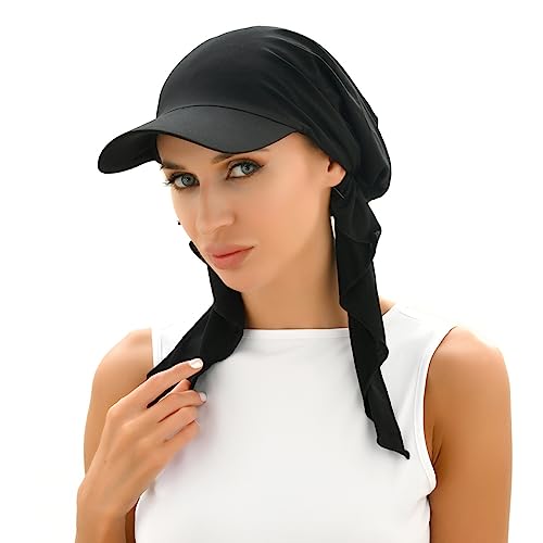 Cysocool Damen Weiche Chemo Turban Sommer Sonnenschutz Schirmmütze Haarausfall Kopftuch Vorgebunden Beanie Mütze Slouchy Kopfwickel Schlafmütze Frauen Krebs Kopf Wraps Bandana Hijab Kopfbedeckung