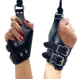 BDSM Bondage Set mit SM Handschellen Leder Stand Hängefesseln für Paare Erotische Handfesseln für Sexspiele Handcuffs für Bondage und Extremer Genuss mit Handfesseln