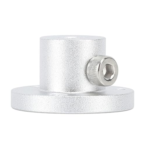 6mm Flanschwellenkupplung, 6 mm Flanschführungswellenkupplung aus Aluminiumlegierung, Motoranschluss für 14145 60 mm Omnirad und Motor, Silber