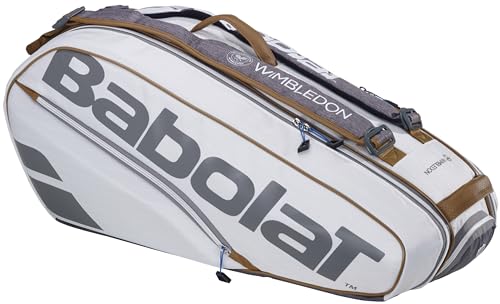 Babolat Pure Wimbledon Schlägerhalter x6 Tennistasche (Weiß), 75 x 32 x 32 cm
