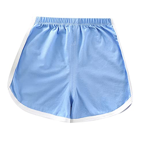 UIFLQXX Sportshorts für Mädchen, Sport-Shorts für Kinder, Sportbekleidung zum Laufen, Baumwolle, Sommer, Kontrastbindung, Delfin, kurze Hose, Neugeborene, Kleinkinder, Babys, Mädchen, Jungen, Shorts,