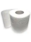 DE Healthcare Products – Toilettenpapier 2-lagig, 48 Rollen WC-Papier, 200 Blatt je Klopapierrolle, weiß