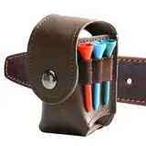 Waist Belt Golf Ball Holder – Tee Organizer with Divot Tool Pocket, Lightweight Clip on Golf Accessory for Men Women, Outdoor Practice Bag for Carrying 2 Balls, 3 Tees, Ideal for Games, Coaching