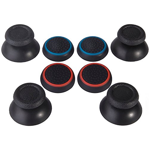 Replacement Joystick Thumbsticks und Silikon Thumb Grip für PS4 Controller, 8 Stück