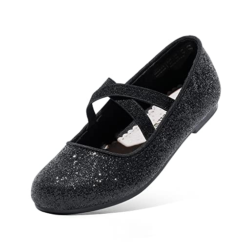 Dream Pairs Mädchen Mary Jane Strap Flache Schuhe Ballerinas Prinzessin Schuhe Flache Schulschuhe ANGIE-2-NEW-E NEU SCHWARZ-New 33 (EUR)