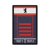 Copytec Rank Patch Feuerwehr Hauptbrandmeister Berlin 6320 FW RS Feuer Brandwehr #35105
