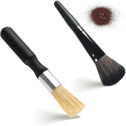 2 Stück Kaffeepinsel,Barista Pinsel Pinsel Pinsel Siebträger,Pinsel Siebträger Reinigung Barista Pinsel Siebträger Reinigungspinsel Kaffeevollautomat für Barista Home Kitchen