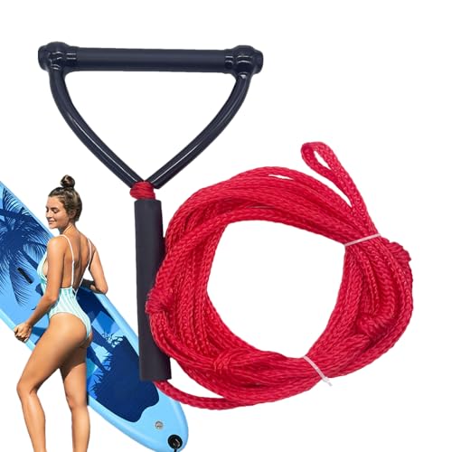 Yaztauho Wasserski -Seil, Wakesurf -Seil | Water Ski -Schleppseil,Hochfestes Zubehör 24 Fuß für Wakeboardboot schleppt Anfänger Skifahrer Kinder Schleppables Schneemobil Genesung