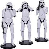 Nemesis Now Original Stormtrooper im Stil der „3 Weisen“, Sciencefiction-Figuren, Weiß, 14cm