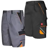 Art.Master Shorts Herren Schwarz Größe 54 - Arbeitsshorts mit Stretch-Einsatz und 6 Taschen - Arbeitskleidung Männer für Metallbau Instandhaltung Technik Werkstatt Kfz Handwerk Lager Hobby Heimwerke
