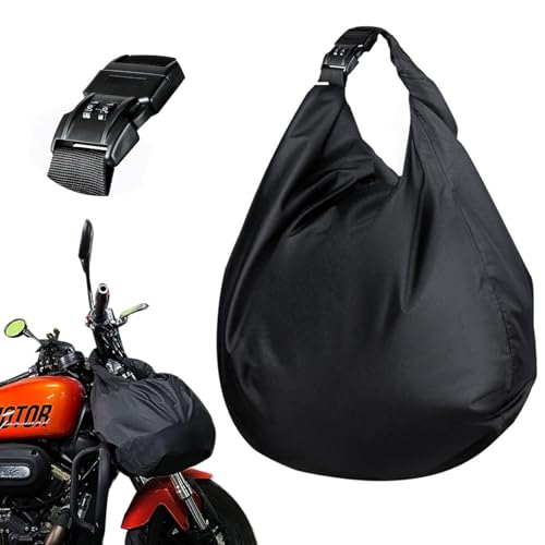 LIFEDYLUK 30L Abschließbare Helmtasche Große, Oxford Helmtasche Motorradhelm Abschließbar, Helmbeutel Helmsack Helmtasche Abschließbar für Motorradhelm, Fahrradhelme, Skihelme, Basketball, Fitness