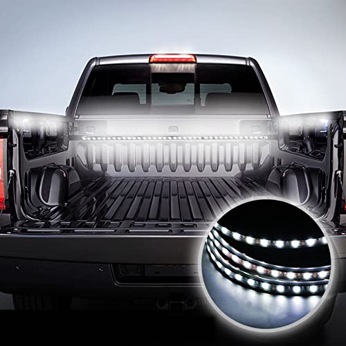 Goodream LKW Bett Lichter, 2pcs 60 Zoll wasserdichte LED Streifen Lichter Bar für Auto Kofferraum, Pickup, SUV, Wohnmobil, Zubehör mit EIN/Aus Schalter, Sicherung und 2-Wege Splitter Kabel