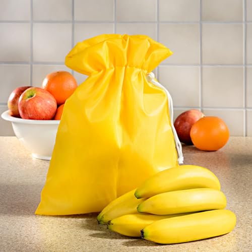 3 PAGEN® Frischhaltebeutel für Bananen, zum Frischhalten von Bananen, verlängerte Haltbarkeit, waschbar und wiederverwendbar, 1 Stück, 28 x 37 cm