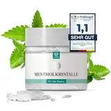 LoWell® 50g Mentholkristalle aus 100% reiner Minze - Ideal als Sauna Aufgussmittel für die Sauna in wiederverschließbarer Dose - Menthol