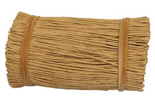 GREEN24 Drahtkordel, Reben-Bindegarn aus dem Weinbau, Papierkordel, Papierdraht, Dekodraht, mit Papier umsponnen, naturfarben im Bund, zum Bündeln, Basteln, Dekorieren und Anbinden (15 cm, 850 Stück)