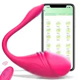 Dildo Vibrator Sexspielzeug Vibration für Frauen - Vibratoren Sex Spielzeug für Paare mit APP mit 9 Vibrationsmodi, Bluetooth Vibration für Frauen Sex Spielzeug für die Frau Vibratoren Sex Toys