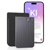 PLAUD Note KI Digitales Diktiergerät mit Hülle - 64 GB Aufnahmegerät mit KI-Technologie zum Transkribieren und Zusammenfassen, One-Touch-Aufnahme, Rauschunterdrückung, Unterstützt 112 Sprachen