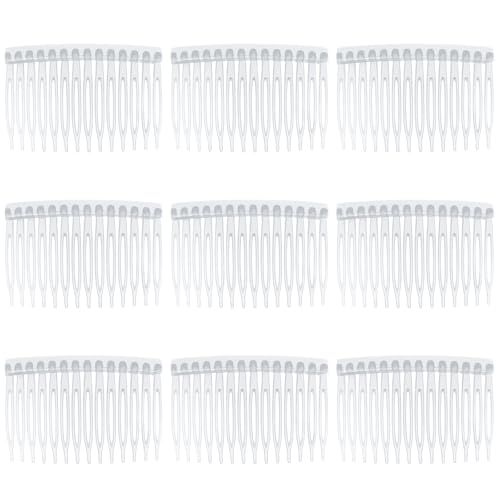 9 Stück Haarkamm Zum Stecken Steckkamm Haare French Side Combs Small Kunststoff Seite Haar Twist Kamm Steckkämme Französisch Twist Kamm Haar Clips Mit Zähnen Für Haarzubehör (transparent)