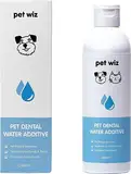 Pet Wiz Zahnpflege-Zusatz für Hunde & Katzen | bekämpft Mundgeruch | entfernt Plaque & Zahnstein | Fördert gesundes Zahnfleisch | 240ml