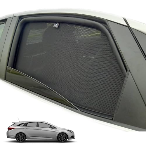 XTRM-CAR Sonnenschutz Blenden für Hyundai i40 Kombi Bj.2011-2019 ideal angepasst, UV-Schutz, Hitzereduktion (Komplettes Set)