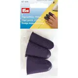 Prym 611914 Fingerschützer Silikon, Plastik, Black, one Size, pflaumenblau, 3 Stück, 3