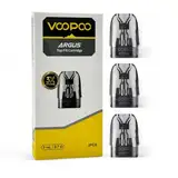 VOOPOO Argus Top Fill Cartridge, 3 ml, 1,0 Ohm/0,7 Ohm/0,4 Ohm Replacement Pods, Pack of 3 Pieces - For VooPoo Argus E-Cigarette, E Shisha (0,7 ohm)