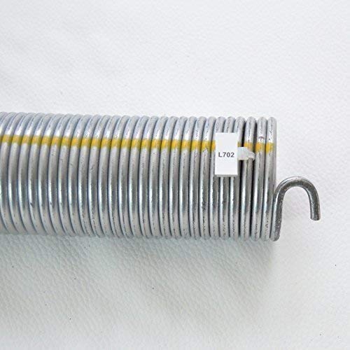 Markenlos Torsionsfeder für Hörmann Garagentor L702, Hängeschiene, Deckenmontage, Legierter Stahl, Silber, glänzend