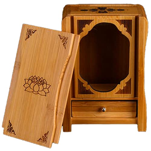 PAYNAN 7,5 x 5 x 10,5 cm chinesischer Drache aus Holz geschnitzt, Altar, Gedenktafel der Götter, Schrein