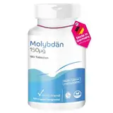 Molybdän 150mcg - 180 Tabletten - ! FÜR 6 MONATE ! - vegan - essentielles Spurenelement | Vitamintrend®