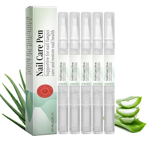 Nail Care Pen - Das Original, Nagelpilz Stift Nail Care Pen, Kosmetische Pflege Bei Nagelpilzinfektion, Teebaumöl Nagelpilz Nagelpflege für Fingernägel & Fußnägel, Schnell & Effektiv (5 Stück, 4ml)