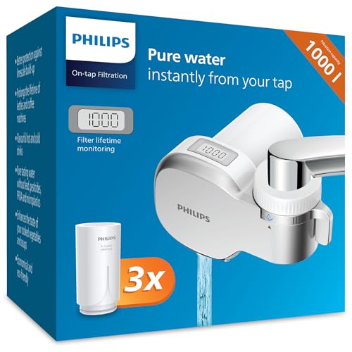 Philips Ontap Wasserhahnfilter Mikrofiltration mit Digitalanzeige