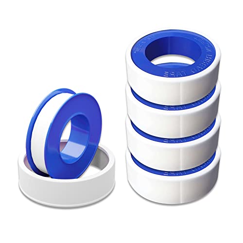 CZ Store Teflonband |10 m, 12 mm breit|✮✮LEBENSLANGE GARANTIE✮✮- 4 Rollen - Wasserdichtes Tape, widersteht Feuchtigkeit, atmosphärischen Säuren, extremen Temperaturen - Sanitär-Dichtband