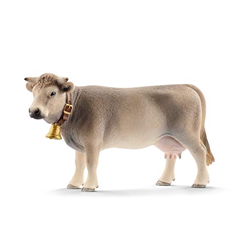 schleich 13874 Braunvieh Kuh, für Kinder ab 3+ Jahren, FARM WORLD - Spielfigur