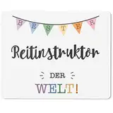 JUNIWORDS Mauspad Mousepad, Bester Reitinstruktor der Welt (5716389)