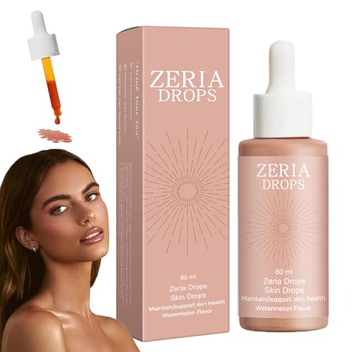 Bräunungstropfen, 60ml Self Tanning Drops, Tropfen zur Natürlichen Steigerung des Melanins, Bronzing Drops für Gesicht & Körper, Sicher & Effektiv Selbstbräuner Tropfen, Langanhaltende Bräune Solarium