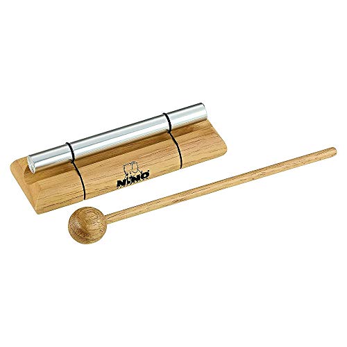 Nino Percussion Energy Chimes Musikinstrument – Klein – inklusive Schlägel – für Kinder ab 3 Jahren – Holz und Aluminium, Natur (NINO579S)