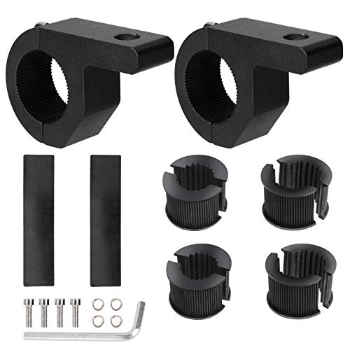 QIMEI-SHOP Arbeitsleuchten Halterung Universal Light Bar Halterungs 19-32mm für Frontschutzbügel Geländewagen Auto LKW Motorrad Boot 2 Stück