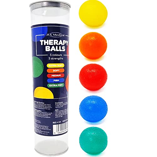 Therapiebälle, Handtherapie-Bal, therapieball für die hand, Hand Therapie Bälle, antistressball Packung mit 5