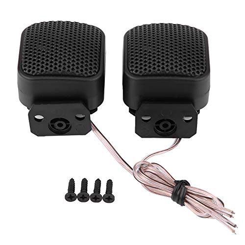 1 Paar Auto Audio Lautsprecher, 12V DC Kleiner Quadratischer Autolautspreche Autolautsprecher Auto Audio Hochtöner Audio Hochtöner Audio Lautsprecher, Eingebautes Schraubenloch, für Die Meisten Autos