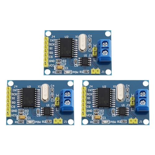 ECSiNG 3 Stück Busmodul-Erweiterungsplatine MCP2515 Busmodulplatte für Heim Smart Geräte Industrielle Drahtlose Steuerung Drahtlose Überwachung Drahtloses Elektronisches Zubehör