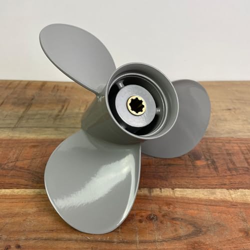 MAGICZEBRA Boot Propeller Aluminium für Honda 8-20 PS Außenborder 9-1/4 x 11 ' 8 Zähne 3 Blatt 58130-ZV4-011AH