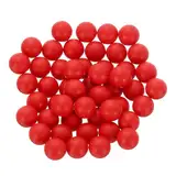 QUARKZMAN 100 Stück PP Kunststoff Lagerkugeln 10mm Solide Kunststoffkugeln, Präzisionslagerkugel, Rot