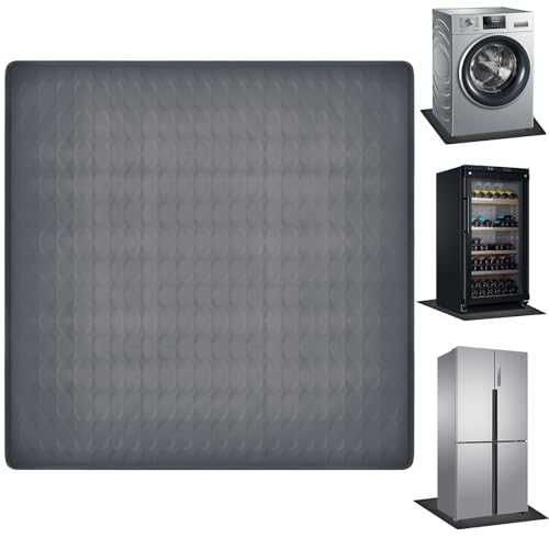 WYYFXY® Kühlschrankmatte Silikon, 60 × 60cm Tropfschale Kühlschrank Bodenschutz Silikon Antirutschmatte für Kühlschrank Waschmaschine Trockner (Grau)