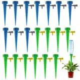 20 Stück Automatisch Bewässerung Set, Tröpfchenbewässerung Flasche, Bewässerungssystem Flaschenaufsatz, Selbstbewässernde Spikes, Bewässerung Zimmerpflanzen, Garten Balkon Bewässerungssystem