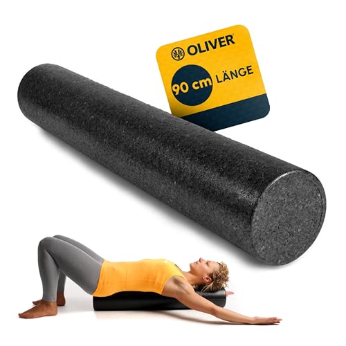 Oliver – Faszienrolle PRO 90cm zur aktiven Behandlung von Muskeln, Verspannungen & Triggerpunkten – Massagerolle für funktionales Training & zur Selbstmassage – Fitnessrolle für Rücken & Beine