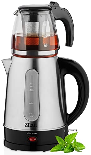 Teekocher | 2200 Watt | Überhitzungsschutz | 100% BPA-Frei | Sicherheitsglas | Kalkfilter | Teemaschine | Wasserkocher | Water Kettle | Tee | | Tea Maker | Tee Maschine aus Glas, Edelstahl