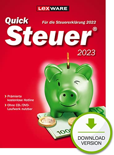 QuickSteuer 2023 (für Steuerjahr 2022) | Private Steuererklärung | Download | Aktivierungscode per Email