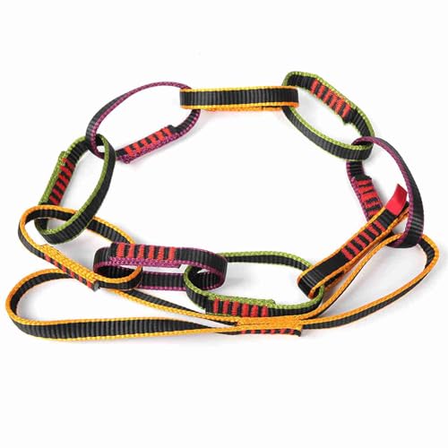 XIASABA Outdoor-Nylon-Kletterausrüstung Downhill-Forming-Ring-Sling Daisy Chain Rope Persönlicher Anker Hochwertiges Nylonmaterial Hoher Verschleiß Und Hohe Festigkeit