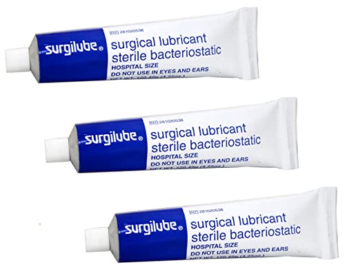 Surgilube Lubricating Jelly Sterile - 4.25 oz Flip Top Tube - Pack of 3 Tubes by Surgilube